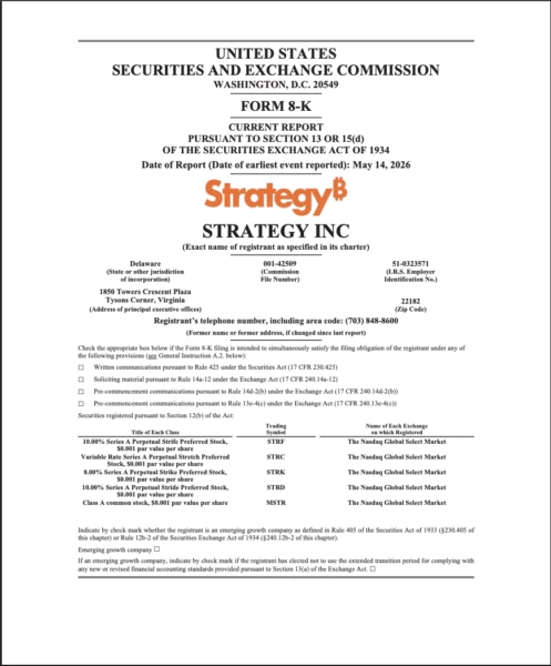 MicroStrategy's SEC filing documenting the 2029 convertible note repurchase.