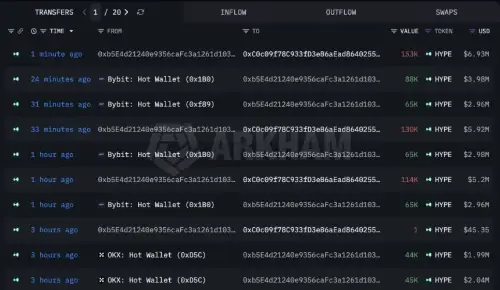 与 Andreessen Horowitz 相关的 Whale 钱包在市场低迷时期积累了 9000 万美元的 HYPE 代币