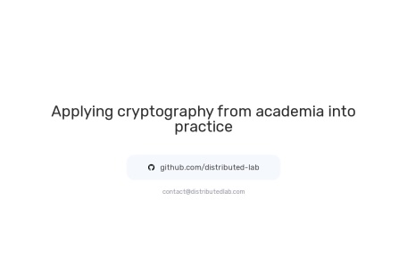 Distributed Lab