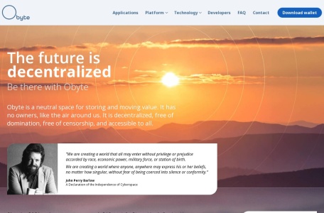 字节雪球-Obyte(GBYTE)