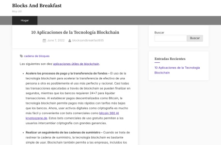 Blocks and Breakfast
